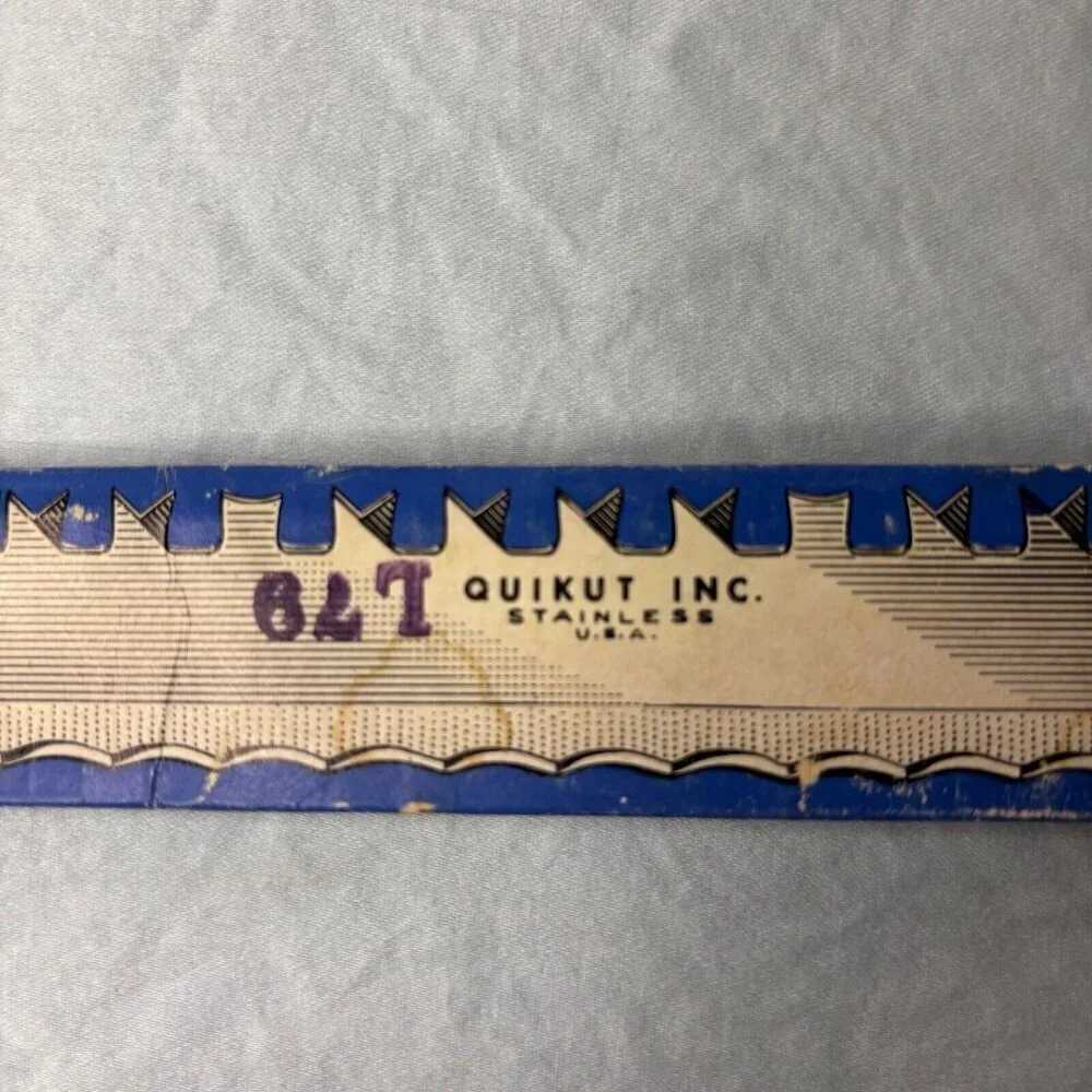 Vintage Quikut Quikkle Knife USA Chefs Slicing Bread Frozen Carving Food Blade